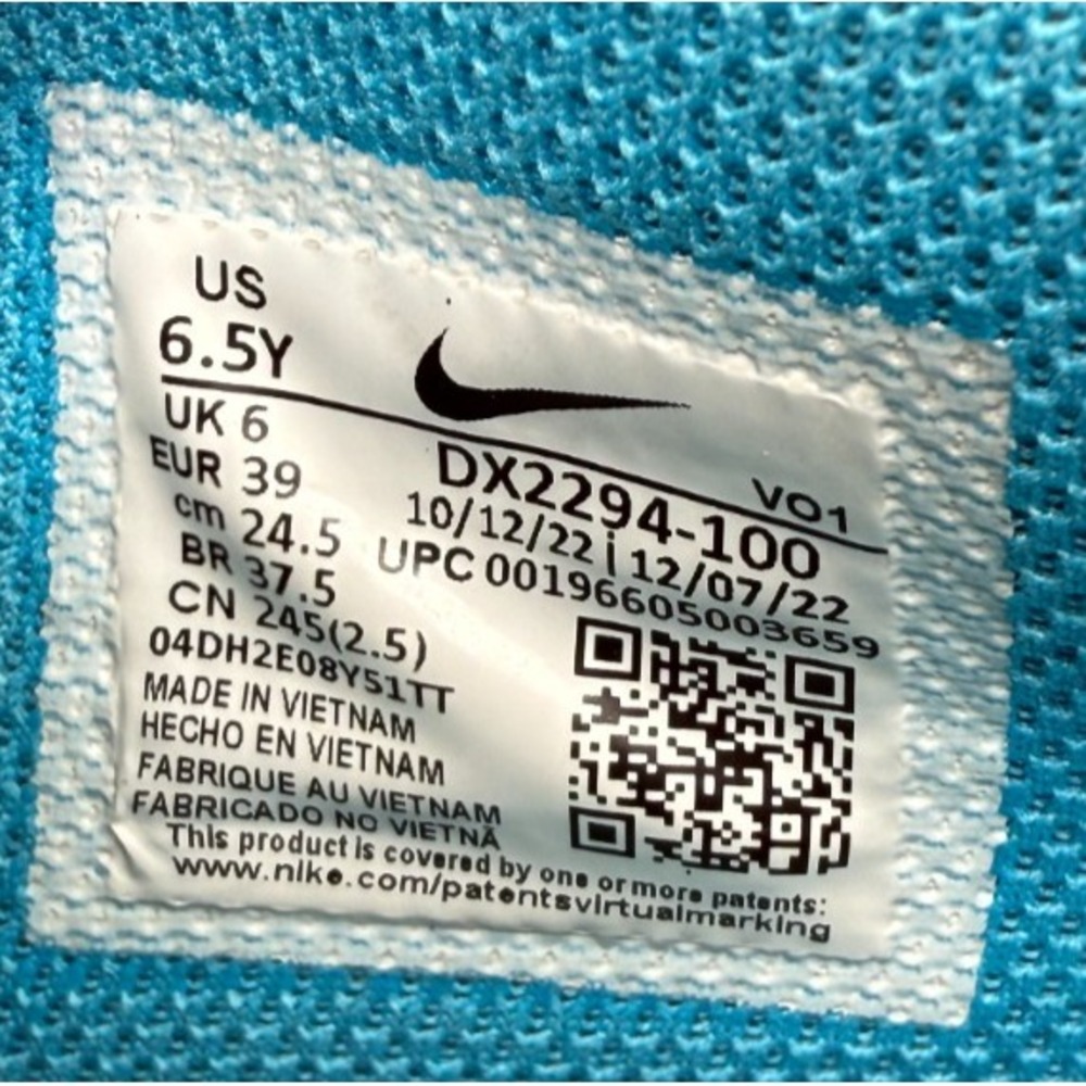 Nike Ja 1 Low Sundial White/Green/Blue/Gold Athletic Shoes Sneakers Size 6.5Y - Picture 9 of 16